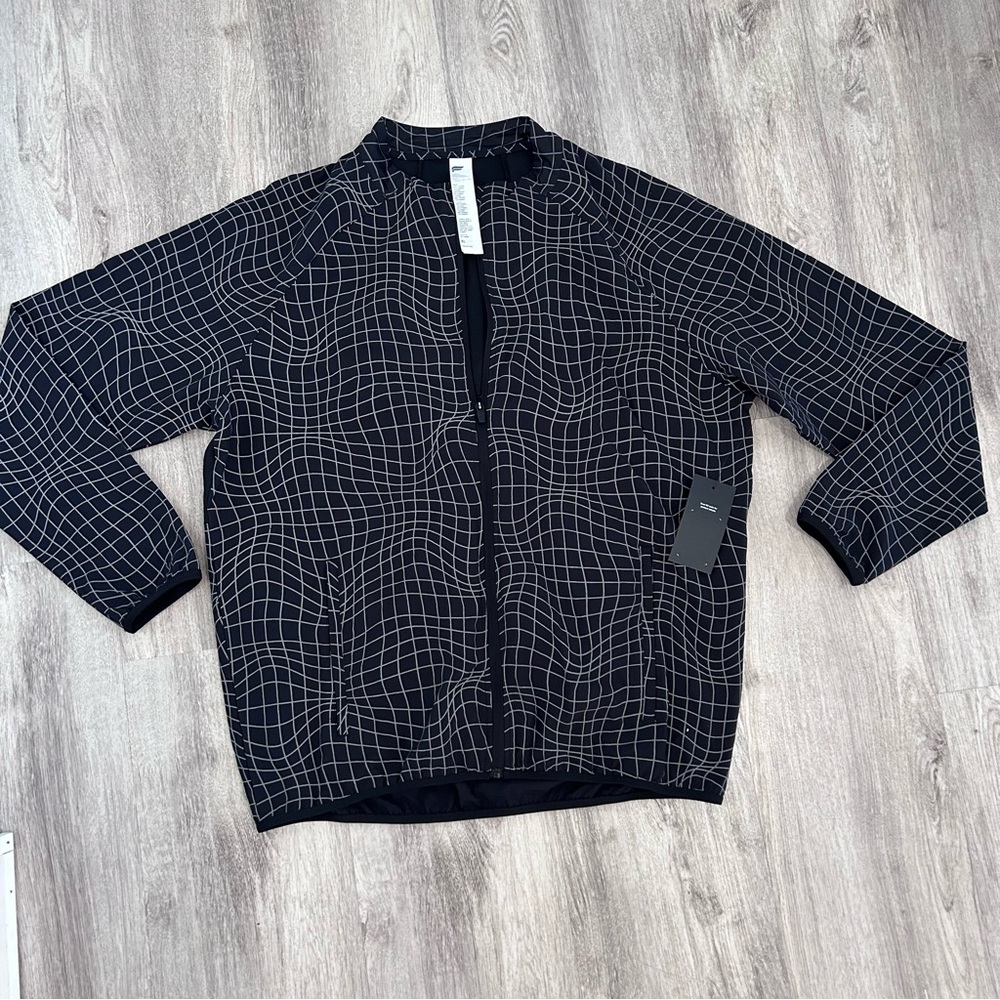 Fabletics Infinite Jacket Black Griddy Reflective… - image 1